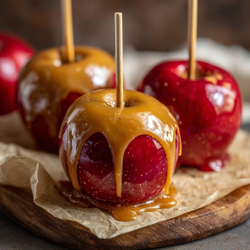 Caramel Dipped Candy Apples