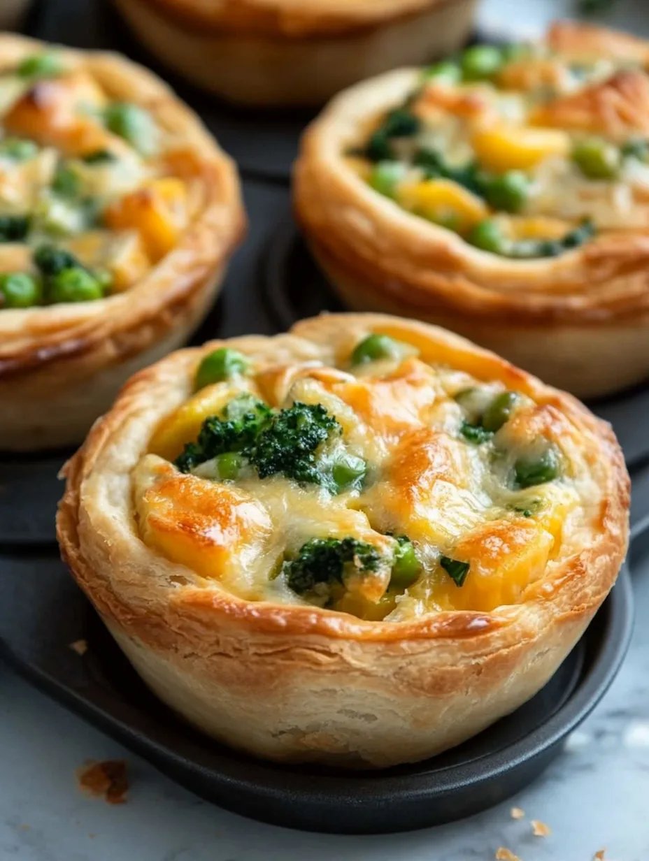 Chicken Pot Pies in a Muffin Pan