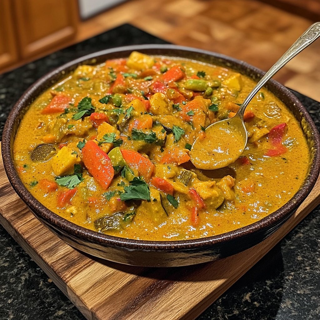 Healthy Crockpot Vegetable Curry