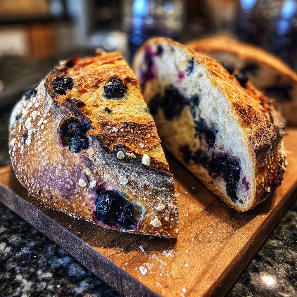 Blueberry Lemon Sourdough Bread From Scratch