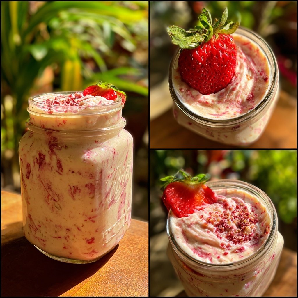 Strawberry Vanilla Protein Shake