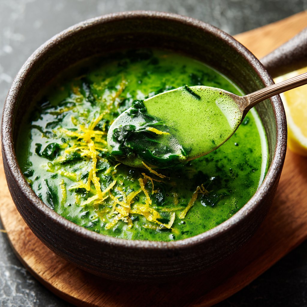 Creamy Lemon Spinach Soup