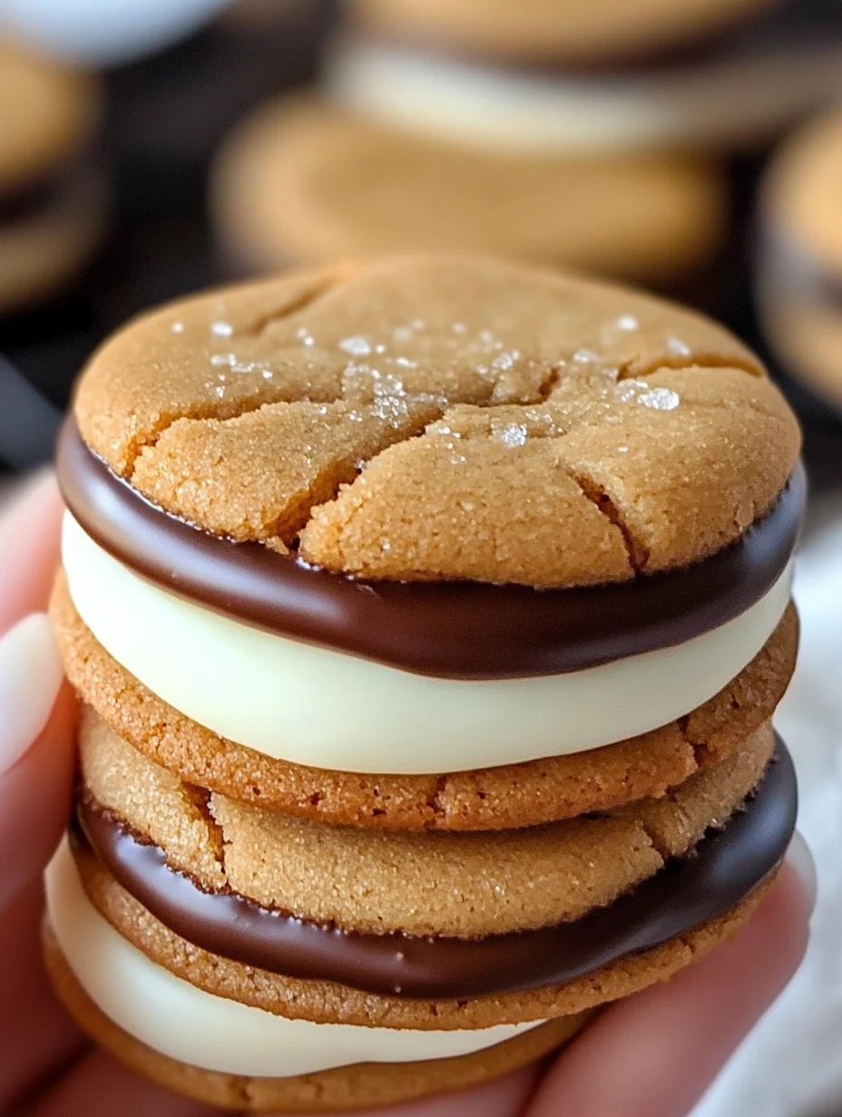 White Chocolate Dipped Chewy Maple Cookies