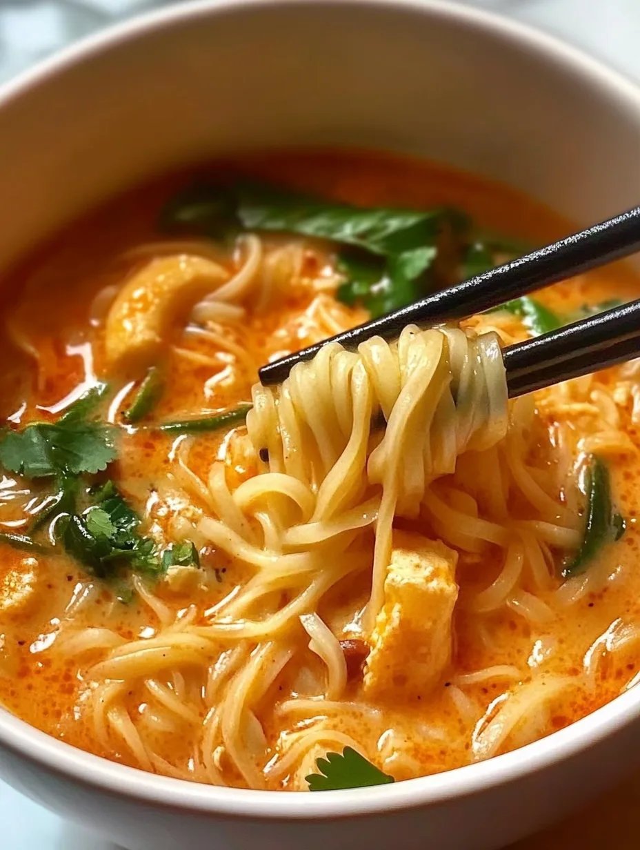 Quick Spicy Coconut Noodles