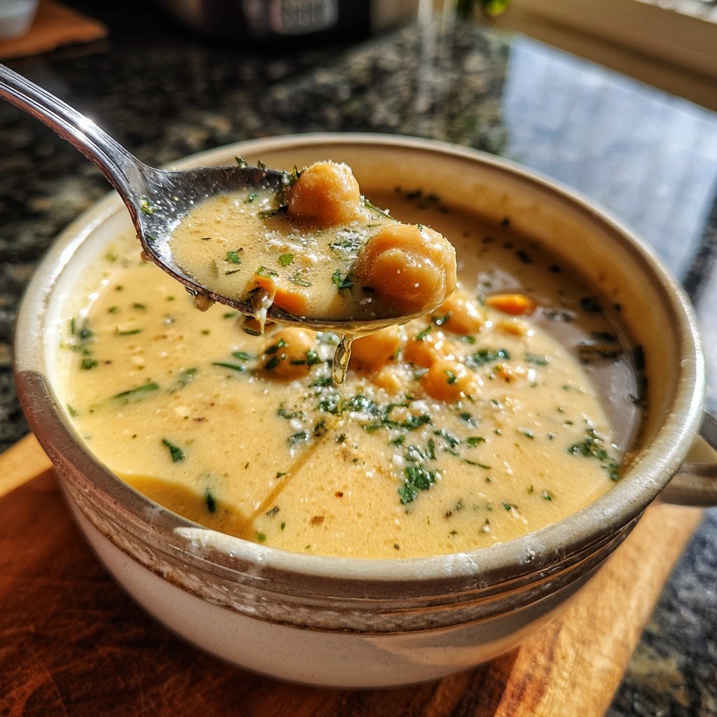 Creamy Lemon Chickpea Soup